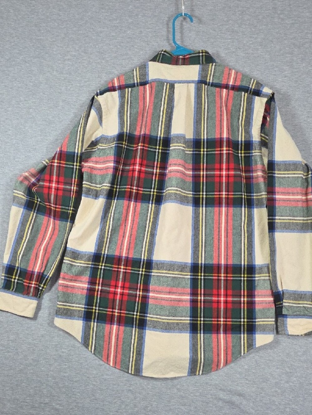 Ralph Lauren Cream, Red & Green Plaid Button-Down Shirt - Picture 7 of 8